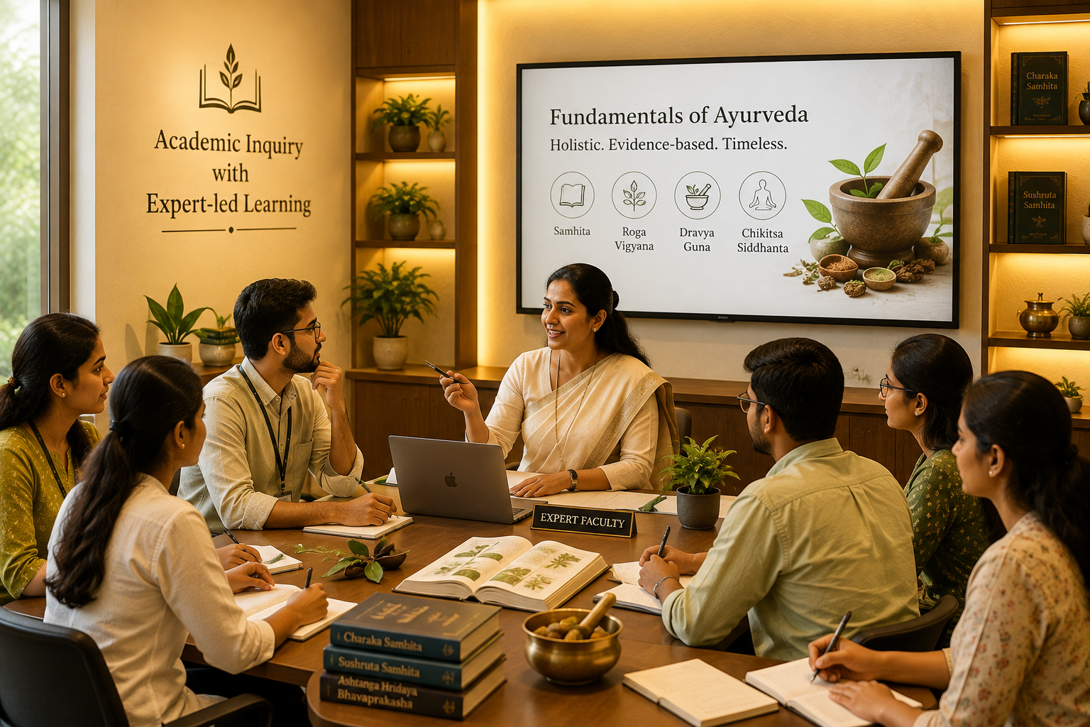 Academic Ayurveda learning session