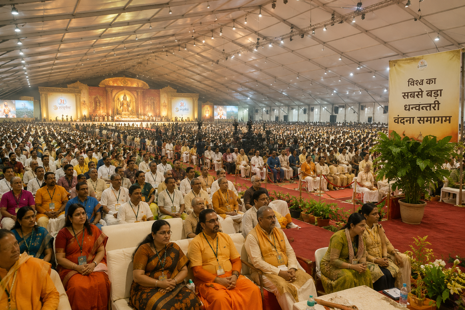 Largest gathering for Dhanvantari Vandana at Ayodhya